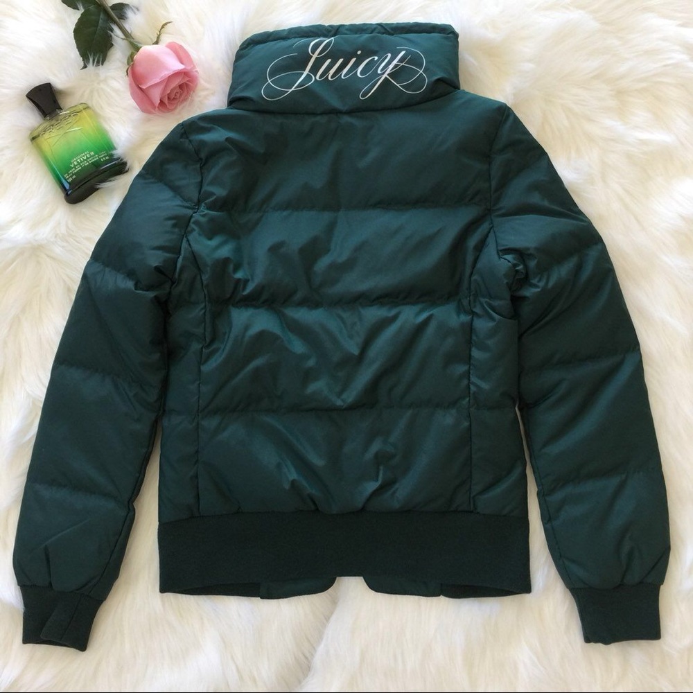 💚 Juicy Couture Hunter Green Coat Size Small 💚
